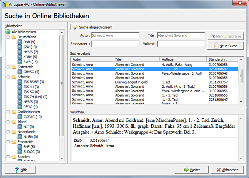 Titelaufnahme leicht gemacht: Bibliographische Daten aus zahlreichen Bibliotheken abfragen und übernehmen